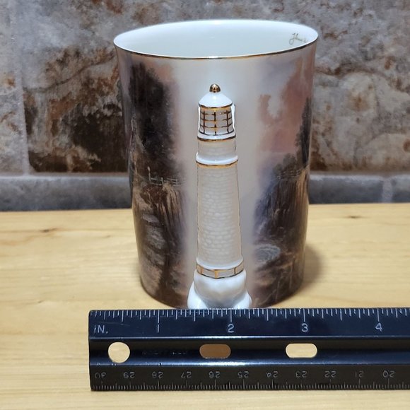 VTG Thomas Kincade Lighthouse Mug The Light of Peace Bradford Edition 2002 - Picture 9 of 14